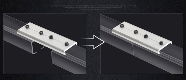 Binario doppio per tende a soffitto