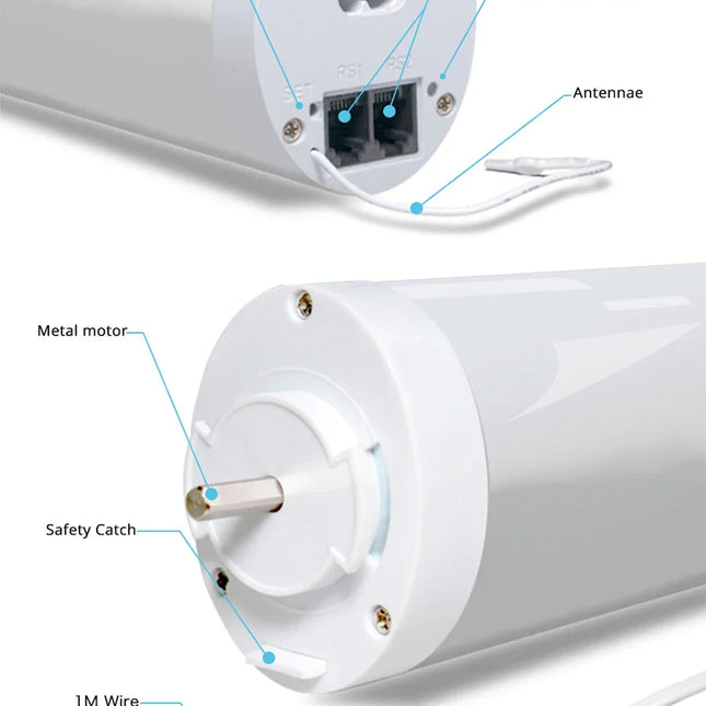 Binario per tende motorizzato smart WiFi