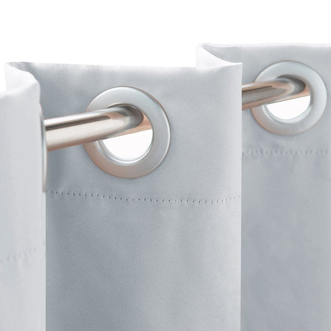 Tenda da esterno bianca impermeabile con anelli