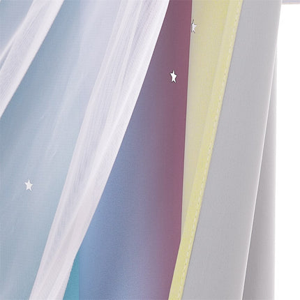 Tenda arcobaleno con stelle per bambina