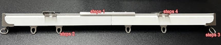 Binario doppio per tende a soffitto