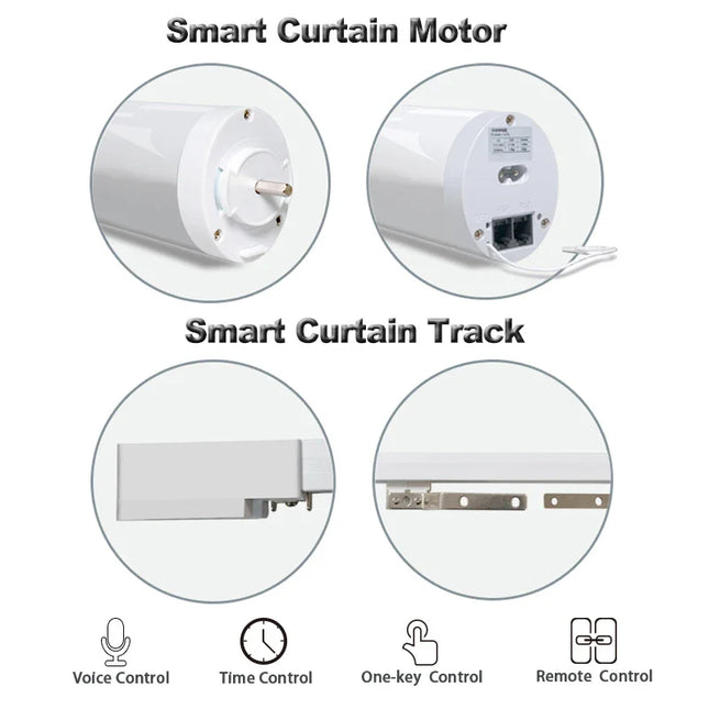 Binario per tende motorizzato smart WiFi