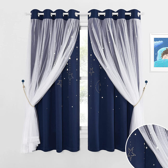 Tenda Doppia Blu Notte con Stelle