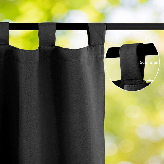 Tenda da esterno nera impermeabile
