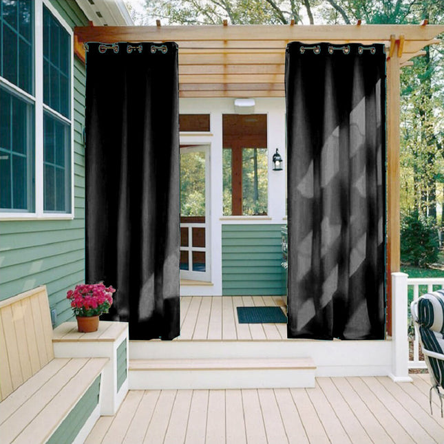 Tenda da esterno nera impermeabile