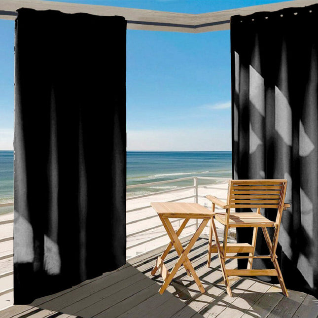Tenda da esterno nera impermeabile