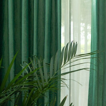 Tenda oscurante spessa verde pino