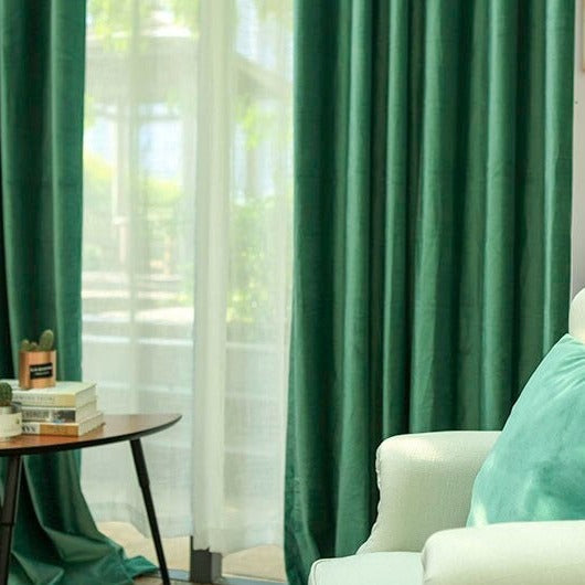 Tenda oscurante spessa verde pino