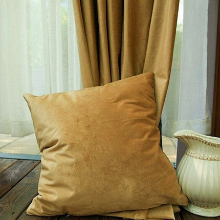 Tenda oscurante ocra effetto satinato