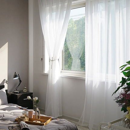 Tenda velata trasparente per soggiorno moderno