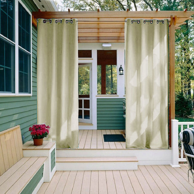 Tenda da esterno color crema impermeabile