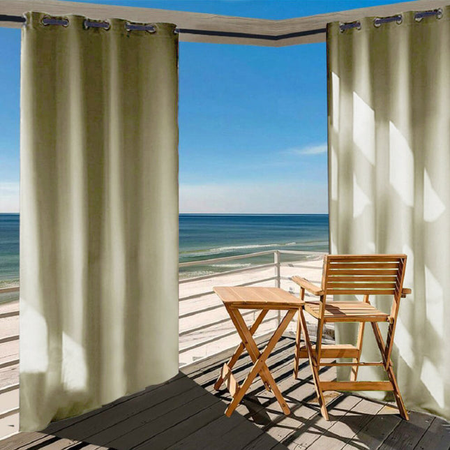 Tenda da esterno color crema impermeabile