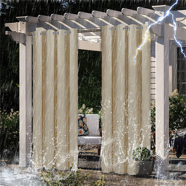 Tenda da esterno impermeabile con anelli