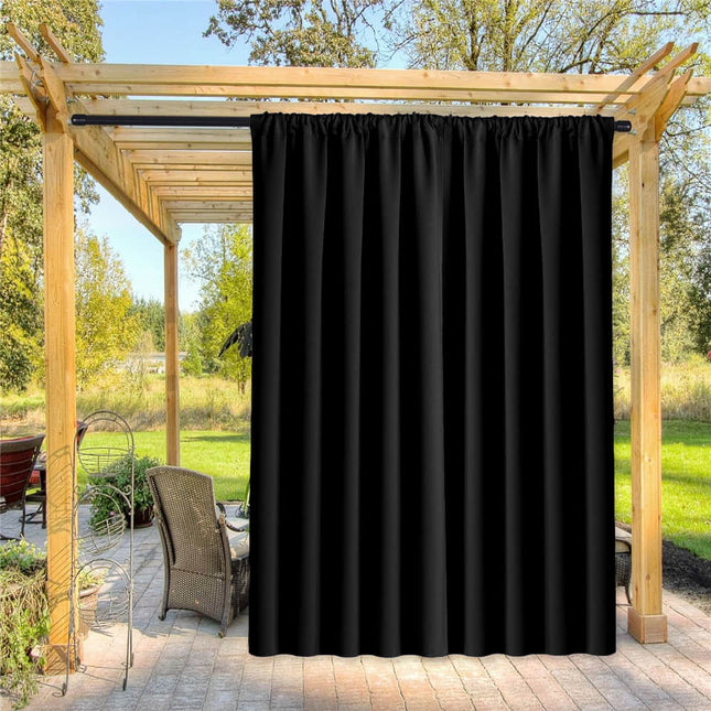 Tenda da esterno nera per balcone