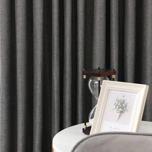 Tenda Oscurante Testurizzata Grigia con Occhielli