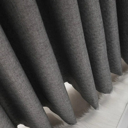 Tenda Oscurante Testurizzata Grigia con Occhielli