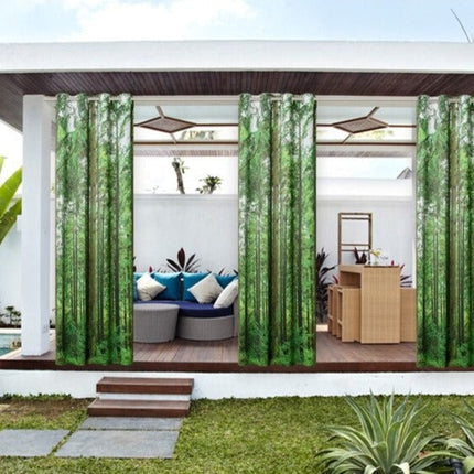 Tenda da balcone con stampa foresta