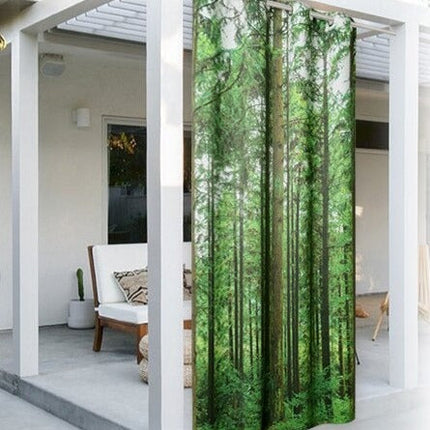 Tenda da balcone con stampa foresta