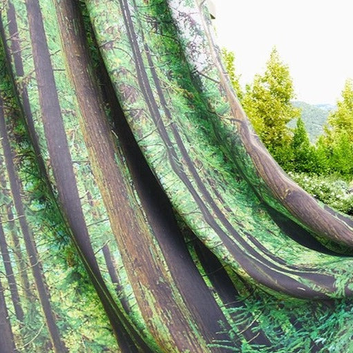 Tenda da balcone con stampa foresta