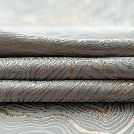 Tenda oscurante jacquard motivo argento