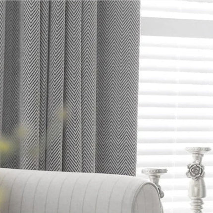 Tenda Oscurante Grigio Chiaro Stampa Chevron