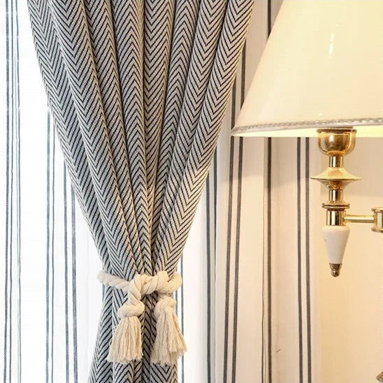 Tenda Oscurante Grigio Chiaro Stampa Chevron