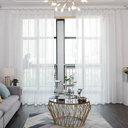 Tenda velata brillante con effetto glitter