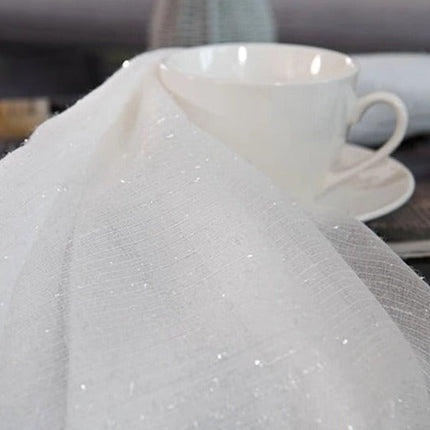 Tenda velata brillante con effetto glitter