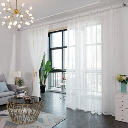 Tenda velata brillante con effetto glitter