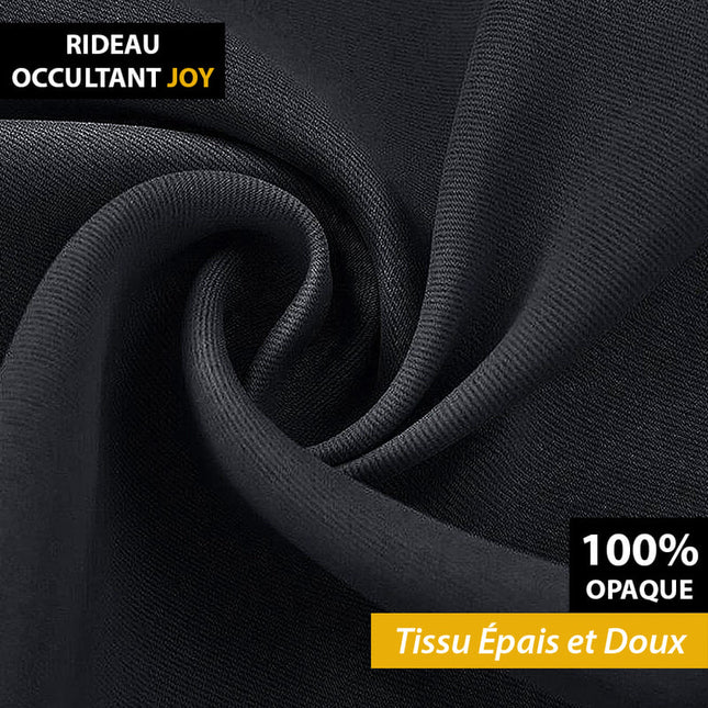 Tenda oscurante nera con passanti