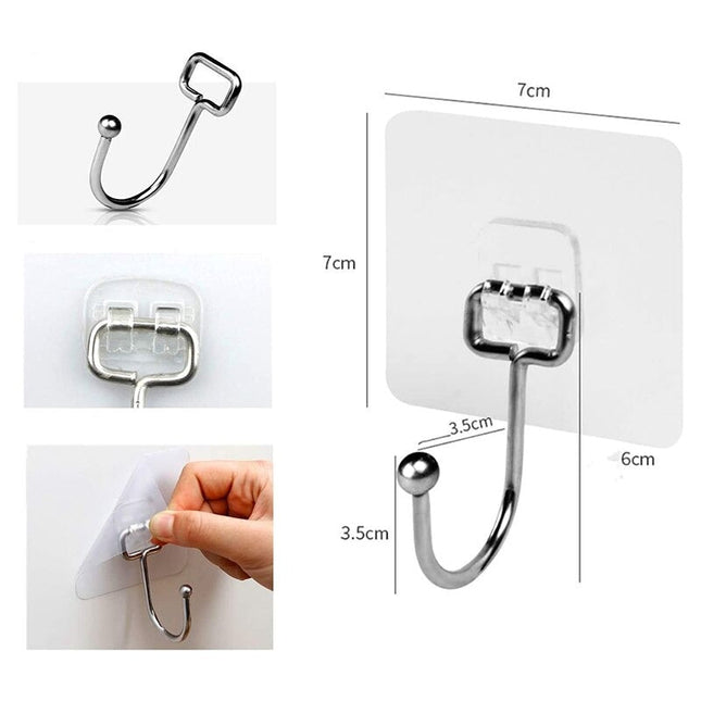 Ganci adesivi da parete multiuso robusti