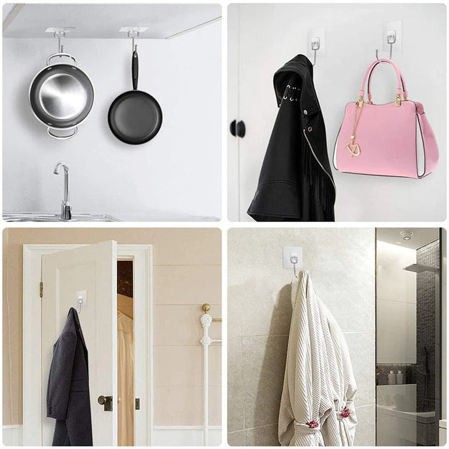 Ganci adesivi da parete multiuso robusti