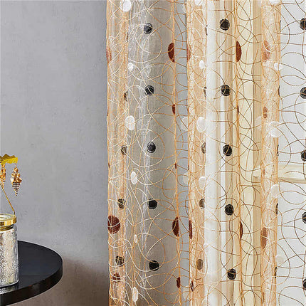 Tenda velata marrone con motivo rami