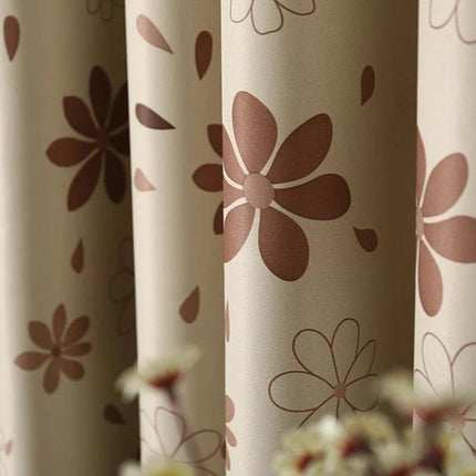 Tenda Oscurante con Fiori Stilizzati Moderni