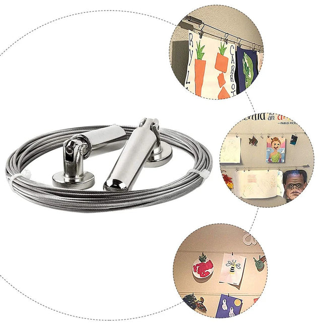 Kit cavo in acciaio per tende