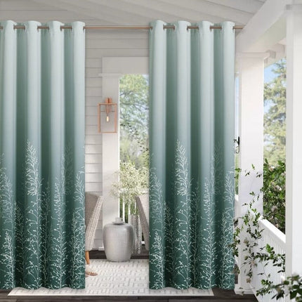 Tenda da Terrazzo Verde con Motivi