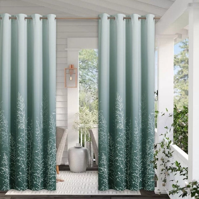 Tenda da Terrazzo Verde con Motivi