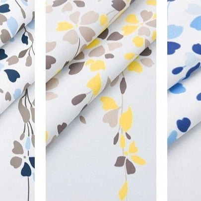 Tenda per soggiorno con motivo floreale