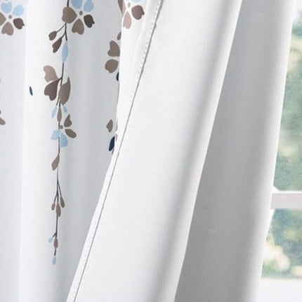 Tenda per soggiorno con motivo floreale