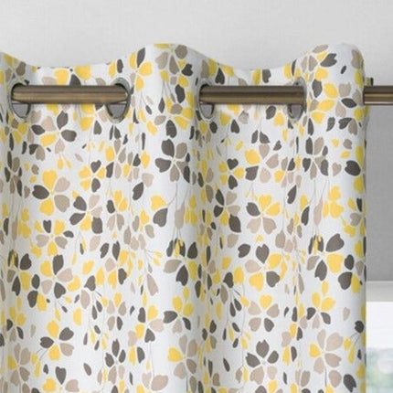 Tenda per soggiorno con motivo floreale