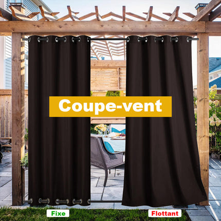 Tenda da esterno per balcone scura