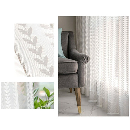 Tenda velata bianca motivo a spina