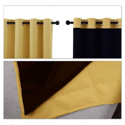 Tenda termica oscurante giallo senape