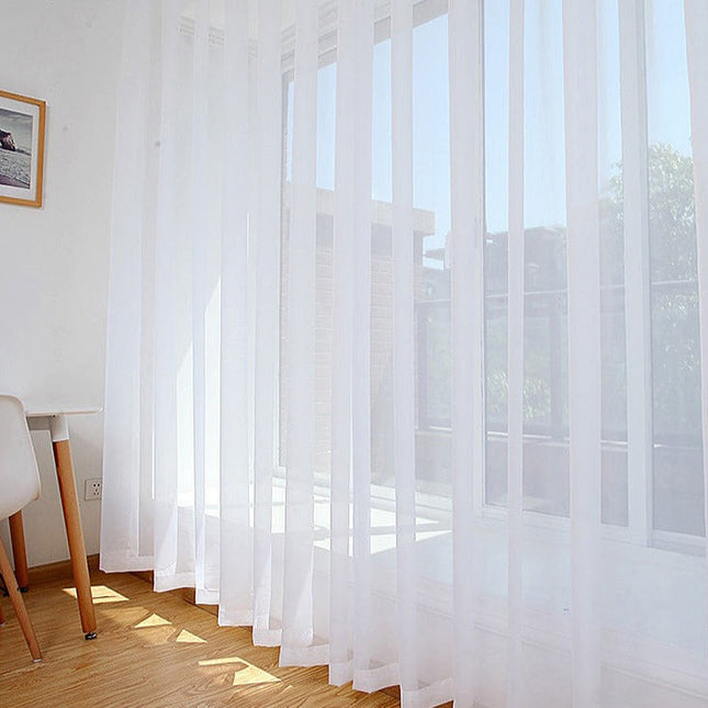 Tenda velata trasparente per soggiorno moderno