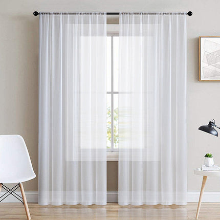 Tenda velata trasparente per soggiorno moderno