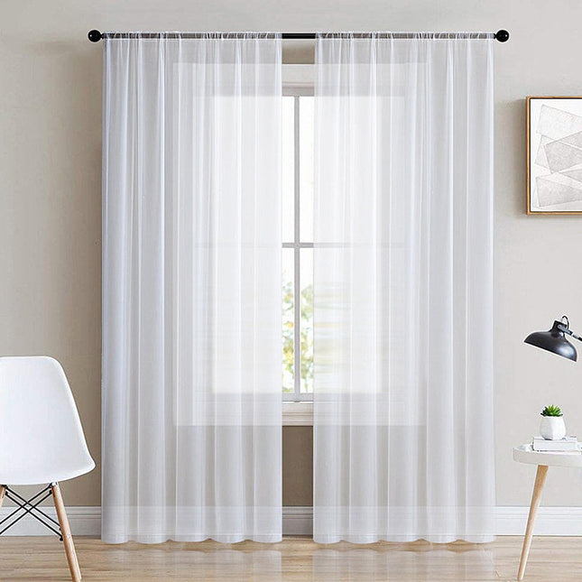 Tenda velata trasparente per soggiorno moderno