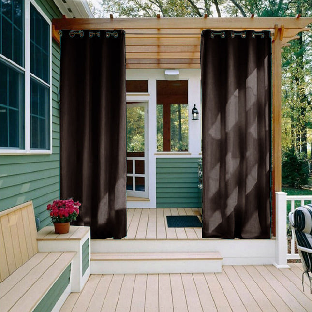 Tenda da esterno marrone impermeabile