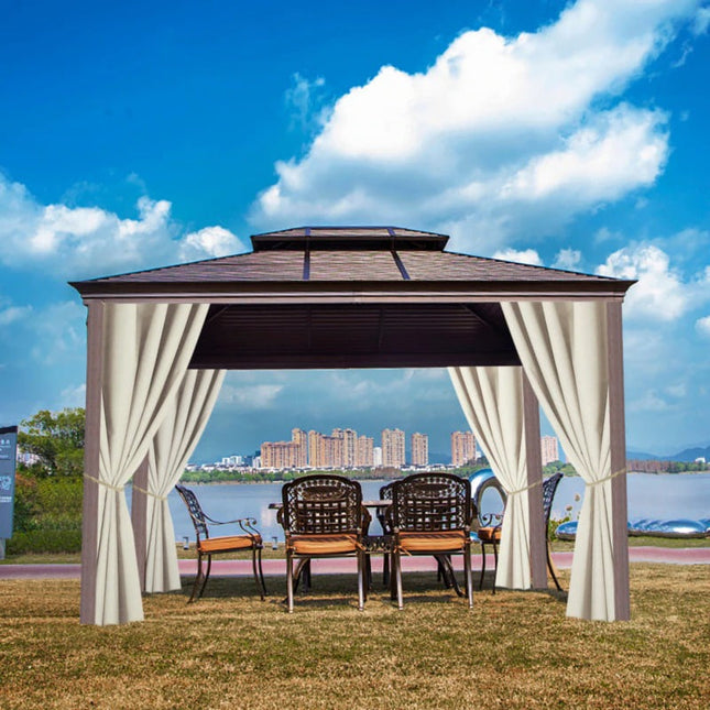 Tenda da esterno beige per balcone