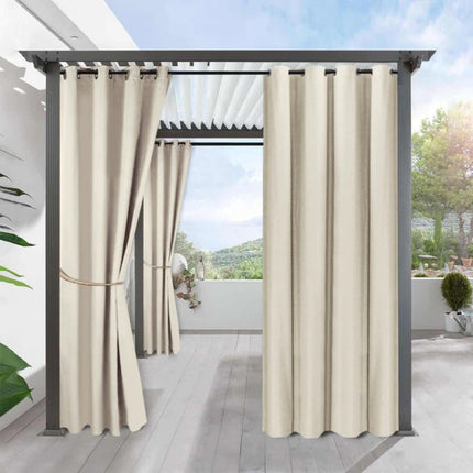 Tenda da esterno beige per balcone
