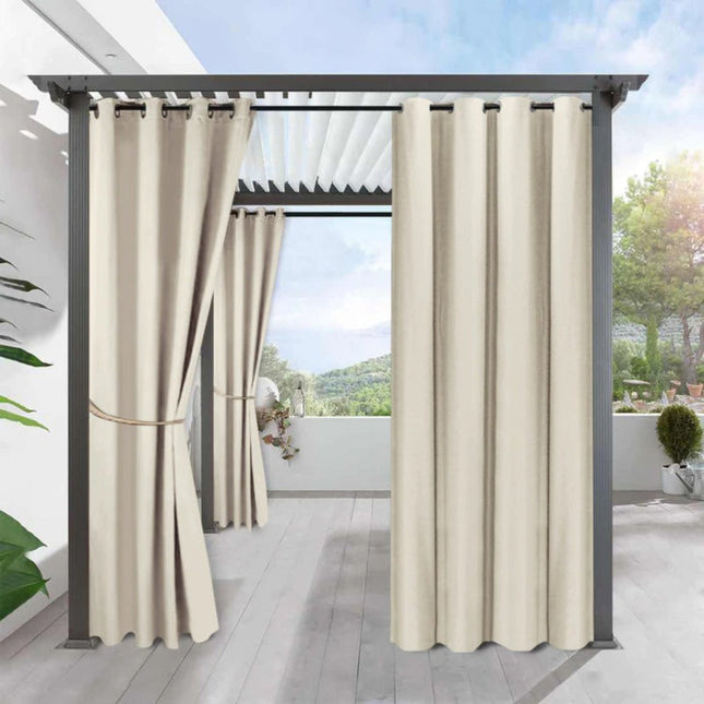 Tenda da esterno beige per balcone